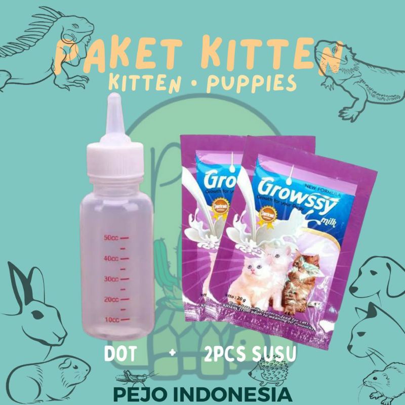 Paket Kitten Susu kucing Kitten Anjing Puppy dan Dot Minum Kucing