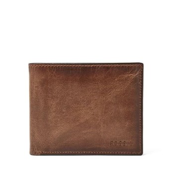 Fossil Derrick Brown - Leather 2 in 1 RFID - Wallet Pria - IM77