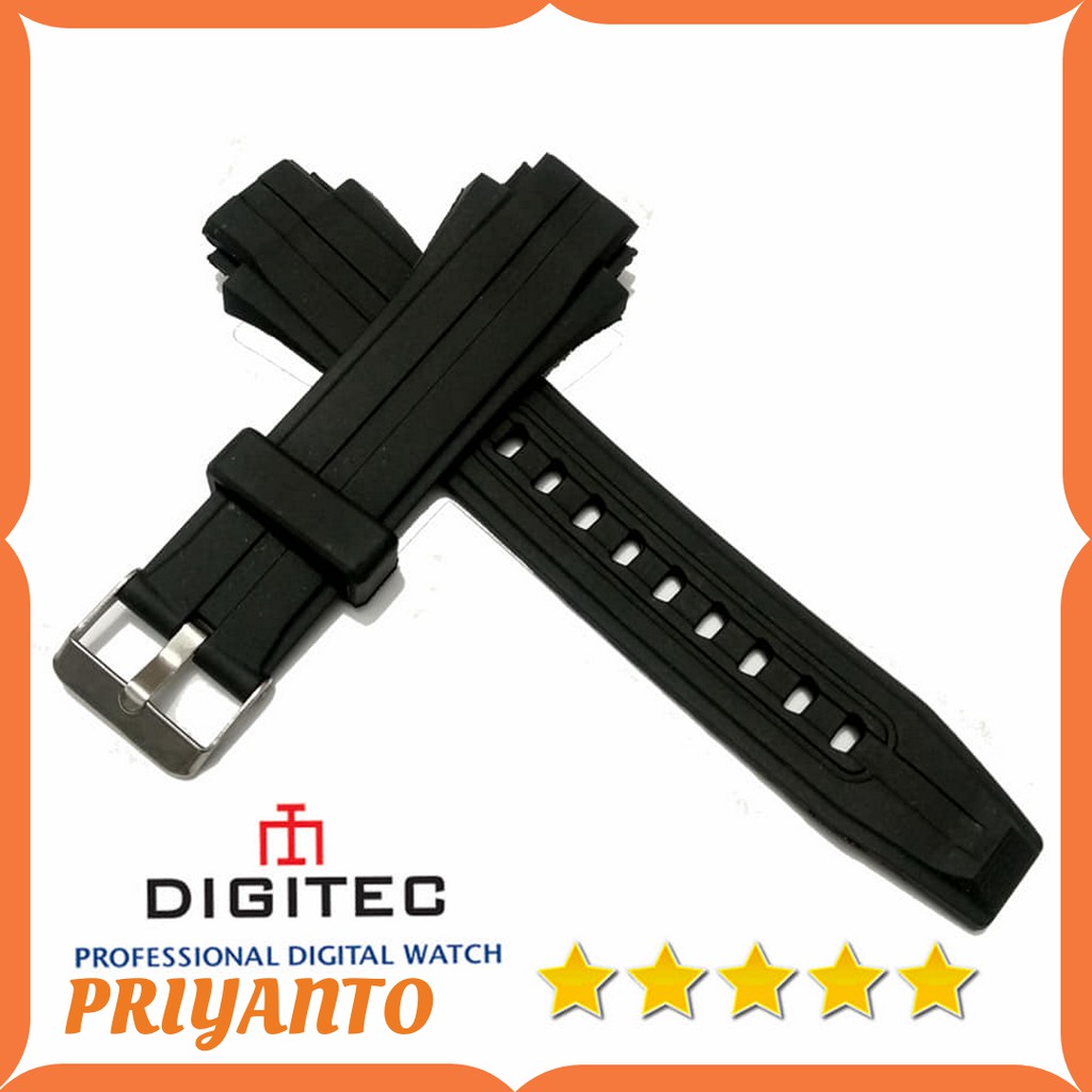 Strap Tali Jam tangan Digitec 3025 Digitec DG-3025T Hitam