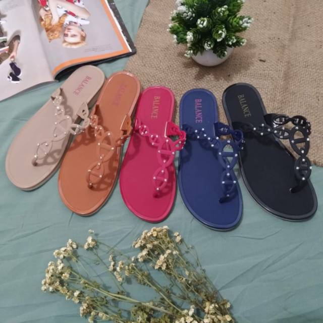 SANDAL KARET | SANDAL KARET MURAH | SANDAL MUTIARA | Sandal Karet Mutiara