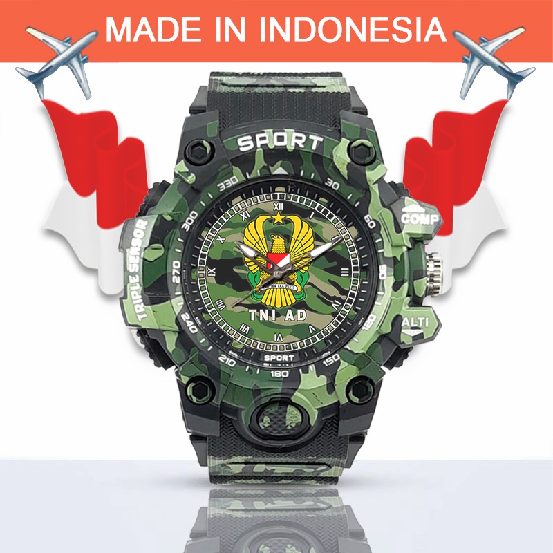 (SPECIAL EDITION) JAM TANGAN LOGO TNI-AD WATER RESISTANT NO.5