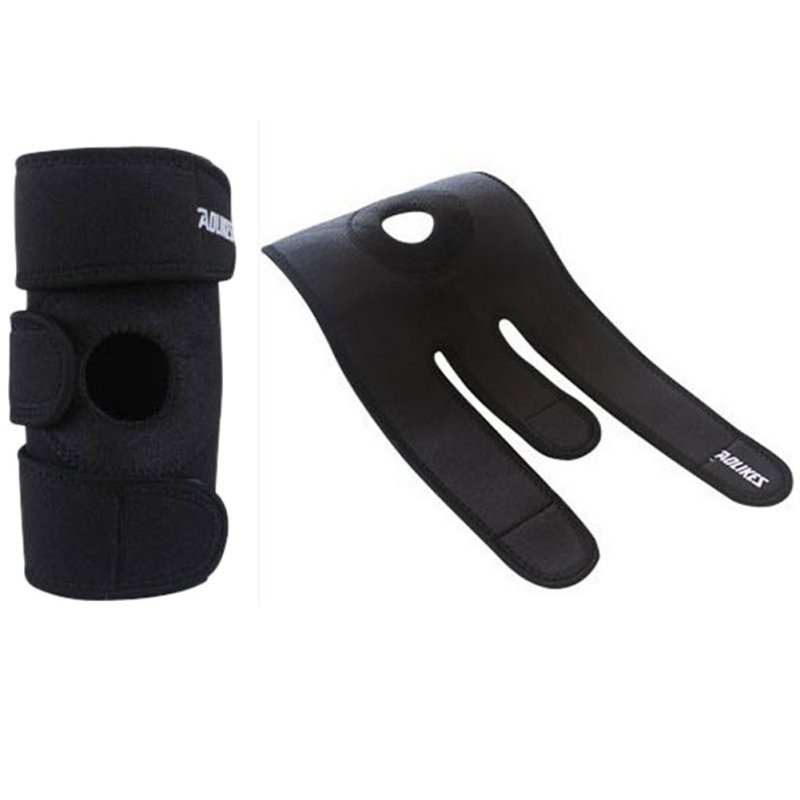 Aolikes Deker Decker Lutut Knee Patella Support Brace Protector Pelindung Lutut Legsleeve Open