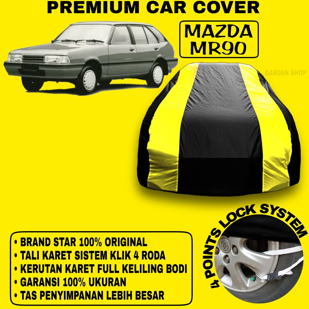 Body Cover MAZDA MR90 Sarung Strip KUNING Penutup Pelindung Bodi Mobil Mazda Mr90 PREMIUM