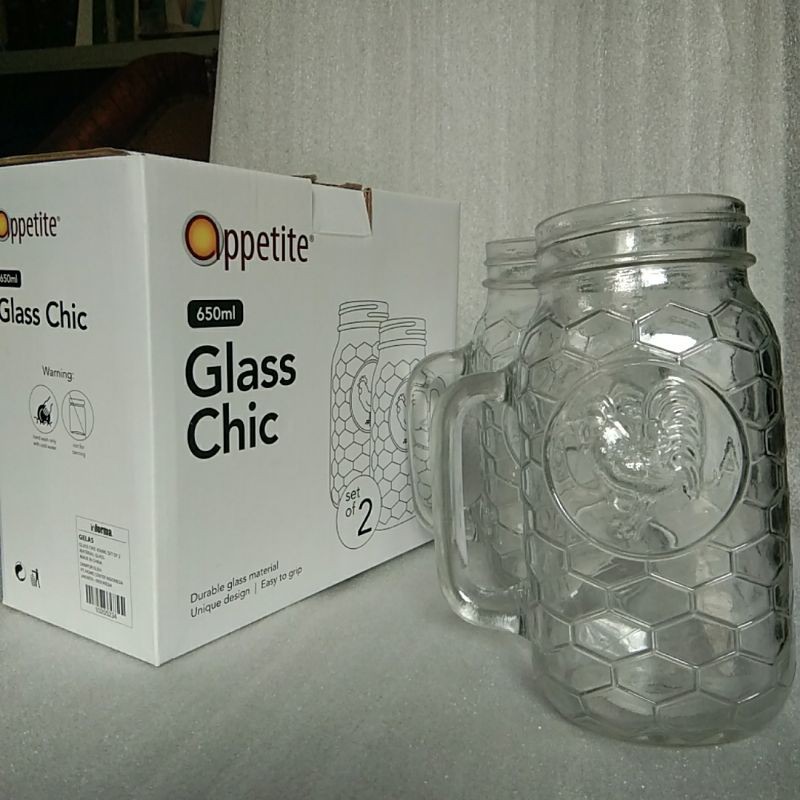 Glass Chic Set of 2 Appetite Informa