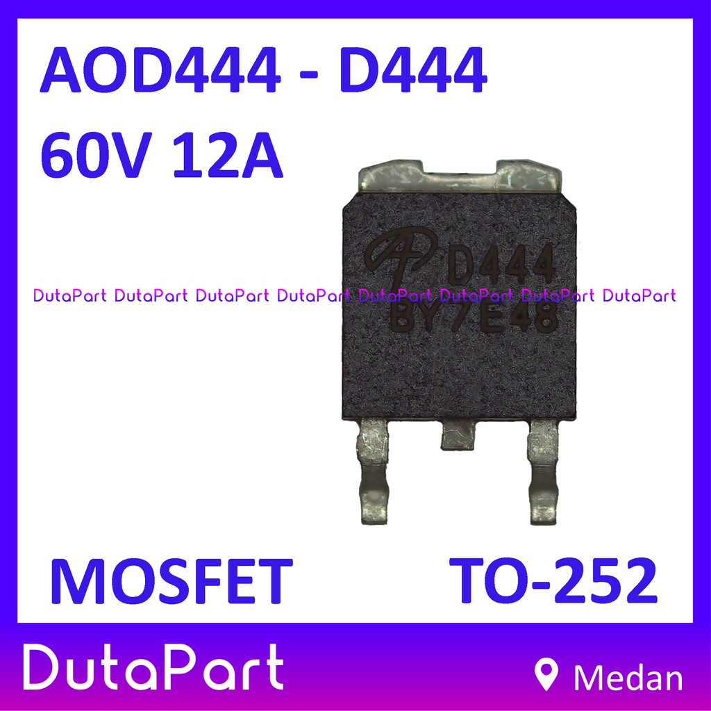 AOD444 D444 AOD444L 60V 12A MOSFET N-Channel TO-252