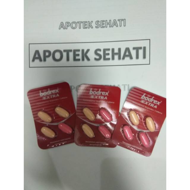 BODREX EXTRA PER 3 STRIP MEREDAKAN SAKIT KEPALA SAKIT GIGI DAN DEMAM