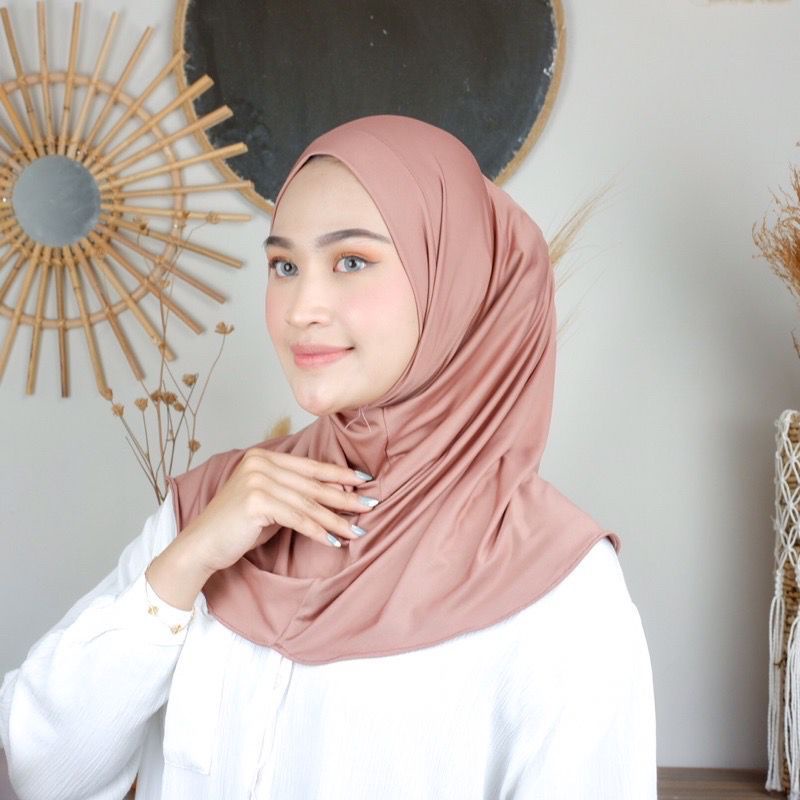 [COD] HIJAB PREMIUM BERGO DAILY SPORT PANJANG TANPA PED JAHIT TEPI