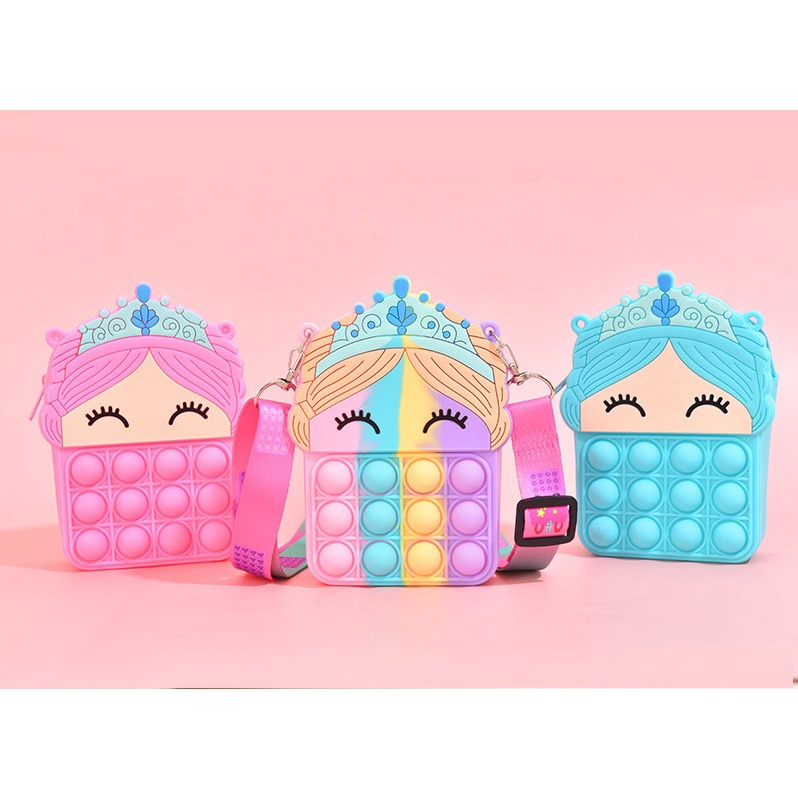 TERBARU TAS ANAK POP IT PRINCESS FASHION