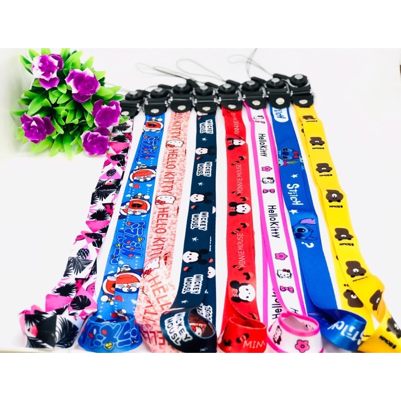 TALI GANTUNGAN HEADPHONE BERGAMBAR BT21 GAMBAR 2 SISI STRAP HP MEDSOS T1TOK TALI HP GAMBAR DISNEY