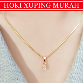 Image of Kalung Xuping Dewasa Motif Belut Free Liontin Kecil Mungil Mata Satu 24K