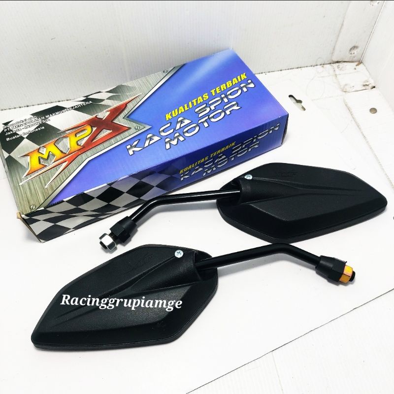 Spion Standar Bawaan Motor Yamaha Jupiter Mx Mio Vega Vixion - Spion Standar Yamaha Tangkai Hitam