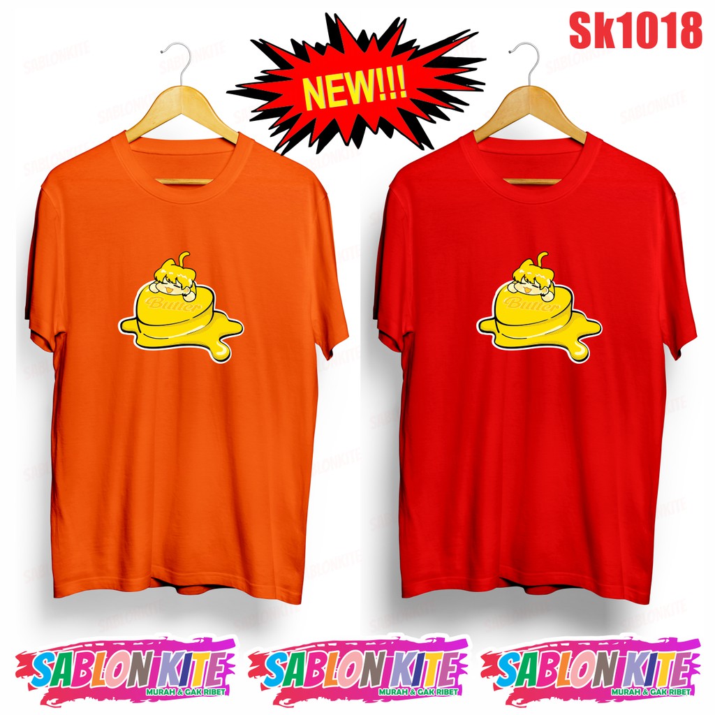 MURAH!!! KAOS KPOP SUGA BUTTER SK1018 ADA 8 WARNA UNISEX COMBED 30S