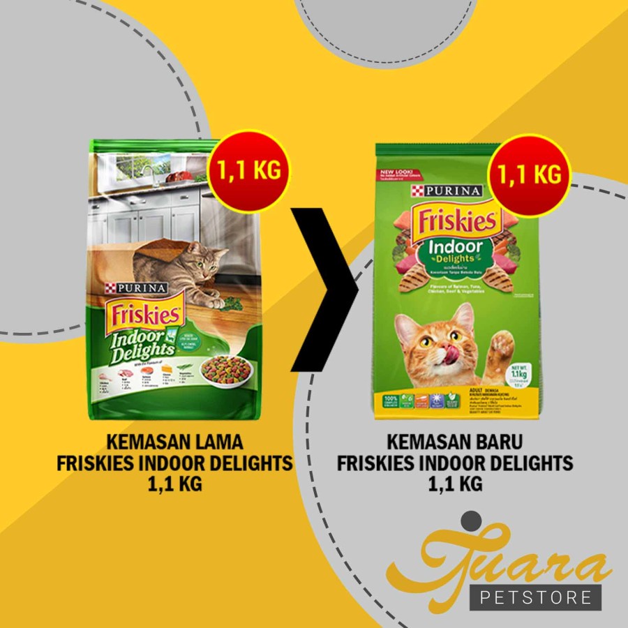 Makanan Kucing / Cat Food Friskies Indoor Delights 1.1 Kg