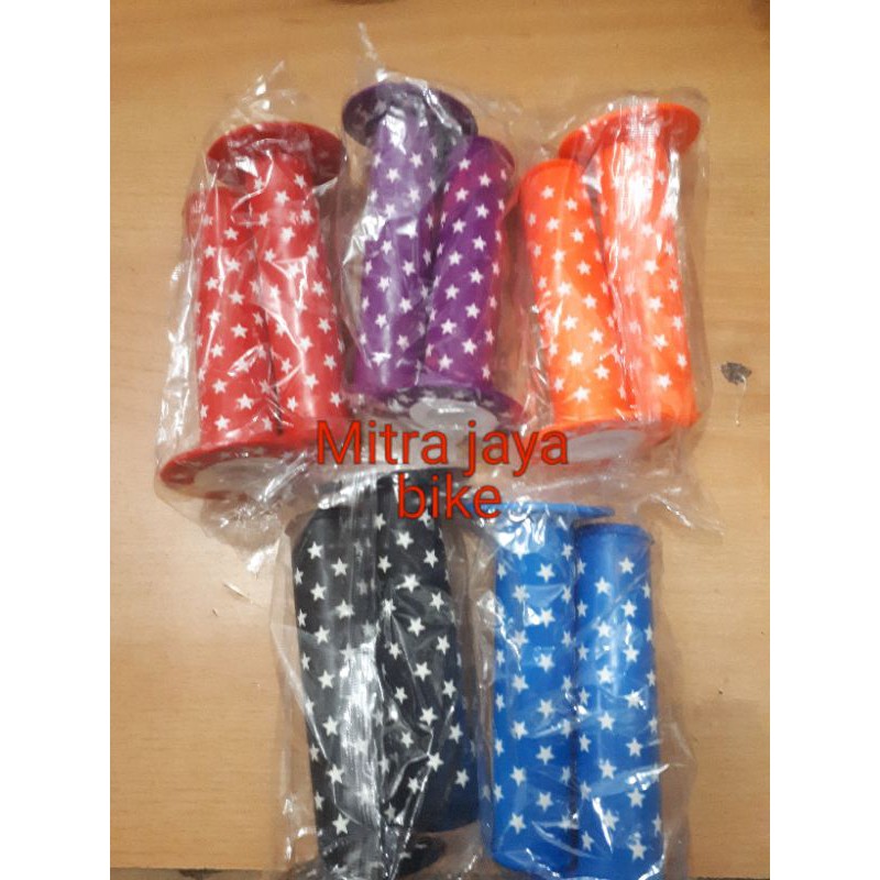 hamfat stang sepeda/karet stang sepeda/grip stang sepeda motif bintang