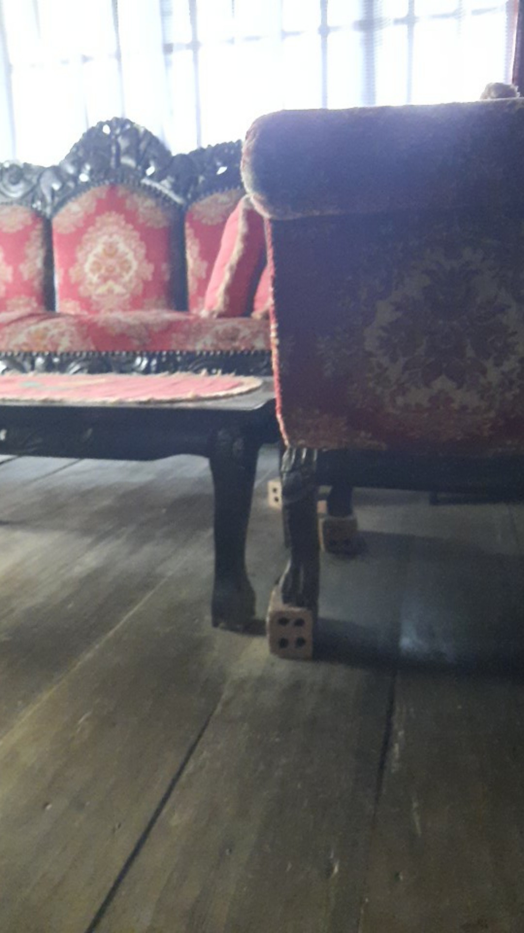 Gamis Batik Merah  4xl Ld 130cm Big Size