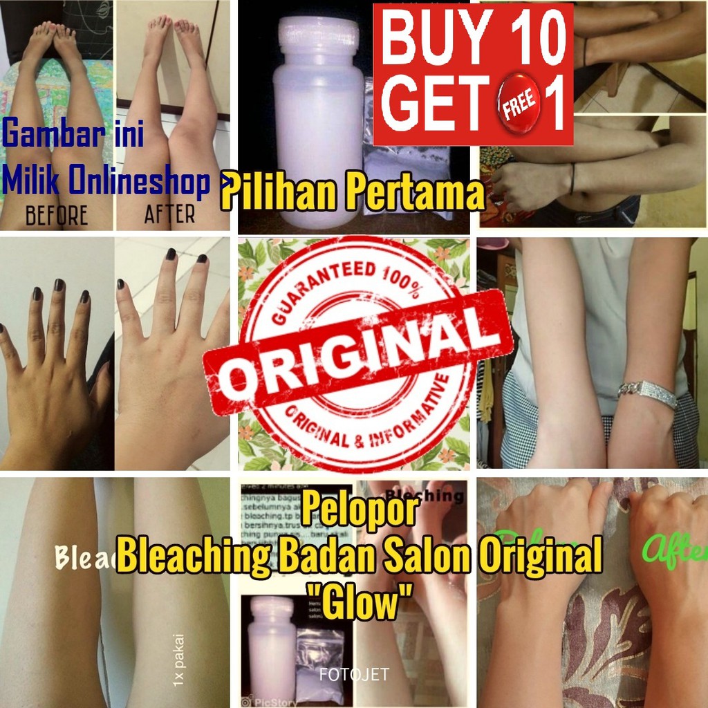 Bleaching Pemutih Badan Ampuh Best Seller