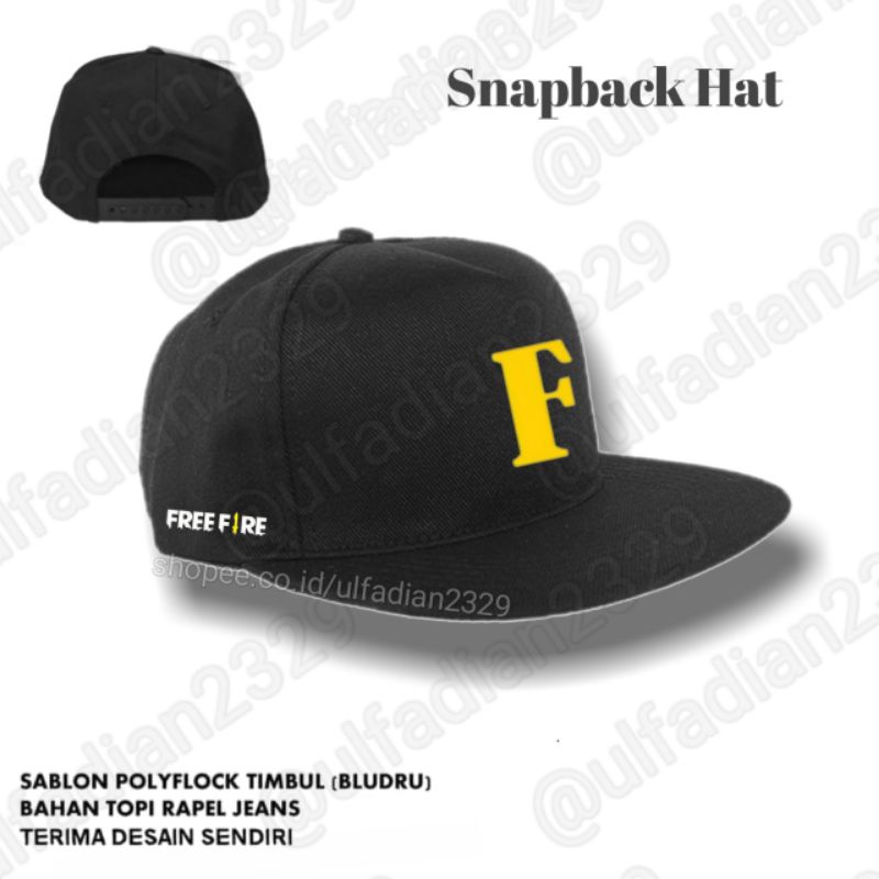 Topi Letda Hyper Snapback/Topi Hip Hop/Topi Letda Hyper Season 2 Freefire