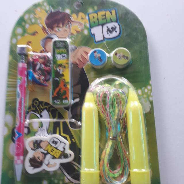 

Pensil + penghapus