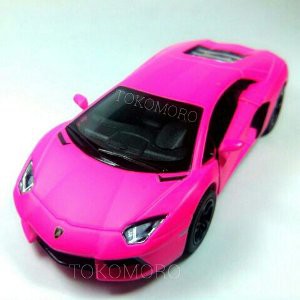 Terbaru  lamborghini aventador cat doff pink miniatur mobil mobilan tokomoro Instan