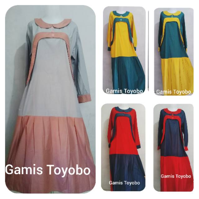 Gamis Toyobo katun imma kombinasi