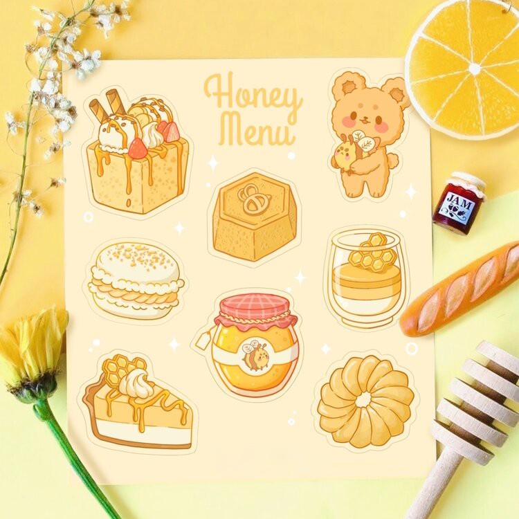 

STICKER CAKE LUCU WATERPROOF COCOK UNTUK DEKORASI CASE HP ATAU JOURNAL