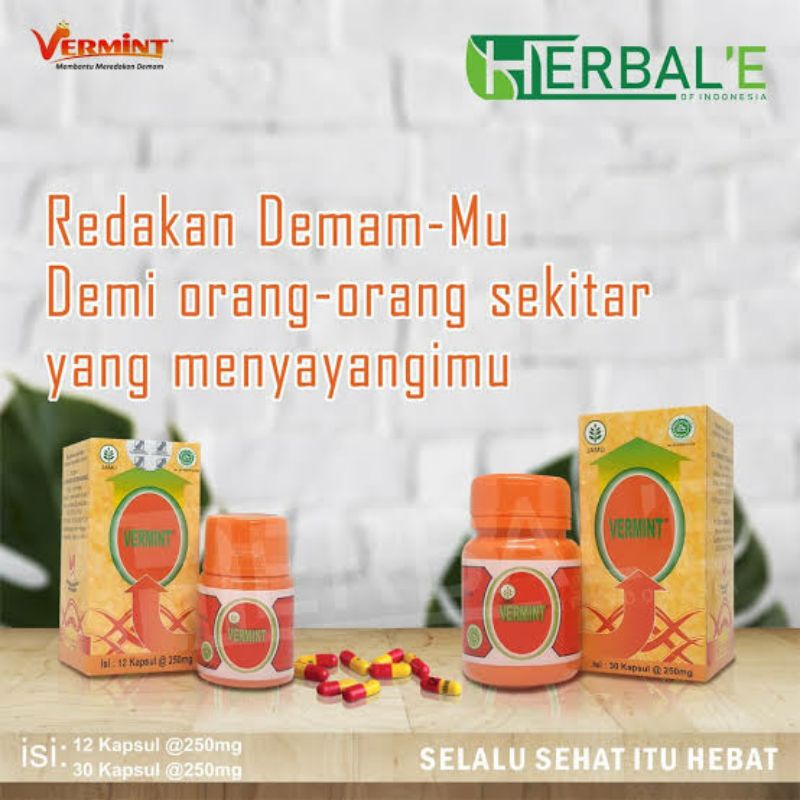 VERMINT KAPSUL CACING / VERMINT OBAT SAKIT TIPES DAN DEMAM TINGGI AMPUH / VERMINT KAPSUL CACING MURA