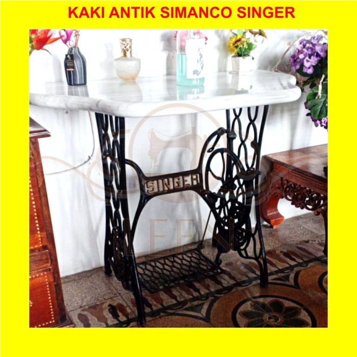 Kaki Mesin Jahit Singer ANTIK SIMANCO Enjot Kayuh Tradisional LEEN