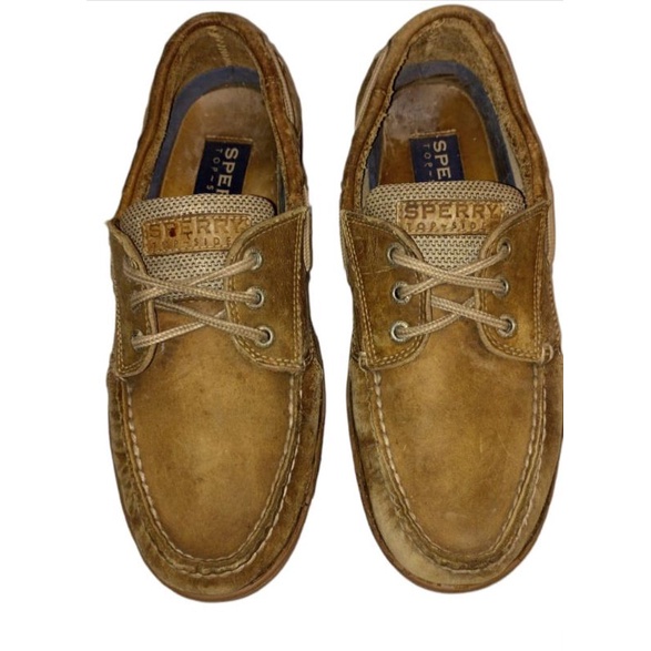 Sepatu kulit second branded Sperry Top Sider size 43