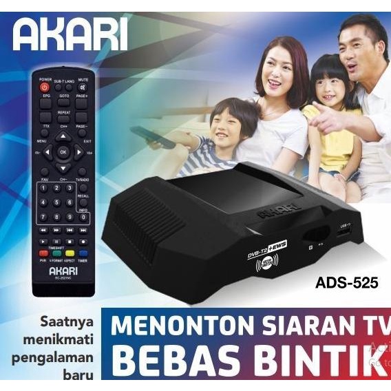 Akari Set Top Box ADS 210 ADS210 ( Alat Penangkap siaran digital tv )
