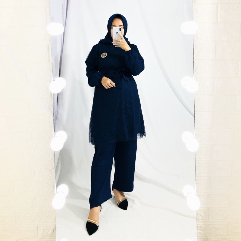 Setelan celana tile dot tutu // misya set tulle // pearly set organza // lace organza set