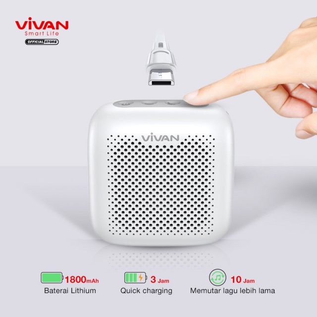 Vivan Speaker Bluetooth VS1 VS 1 / VS2 VS 2 V 5.0 Waterproof Outdoor Speaker Mini Garansi Original Resmi