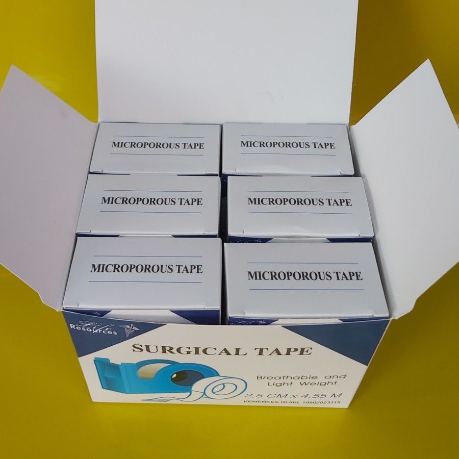 Surgical Tape 1 in 1 inci. Plester Putih Seperti Micropore 1 inch 1 ''. Microporous 2,5cm / 2,5 cm