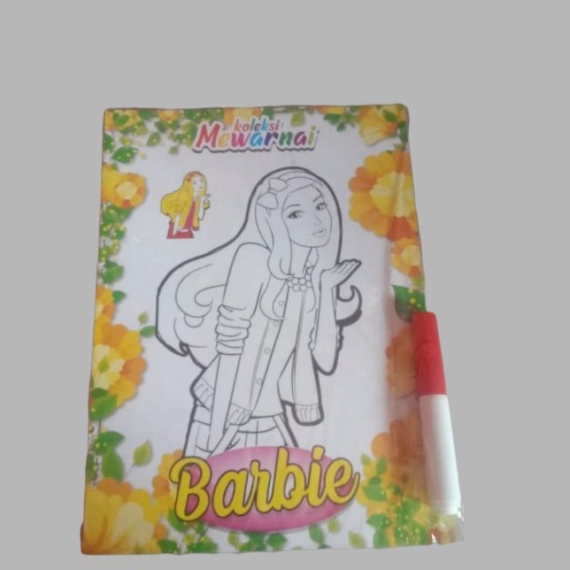 Buku Mewarnai Barbie