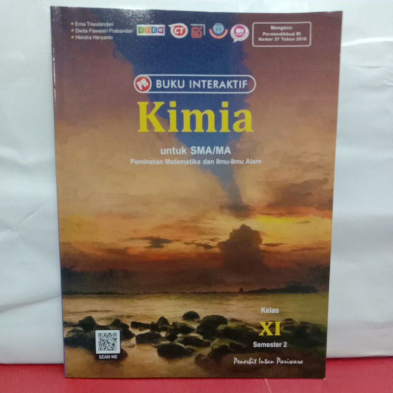Buku PR/LKS  Interaktif Kimia Kelas XI,11 Semester 2 (K13 revisi) intan pariwara, 2021