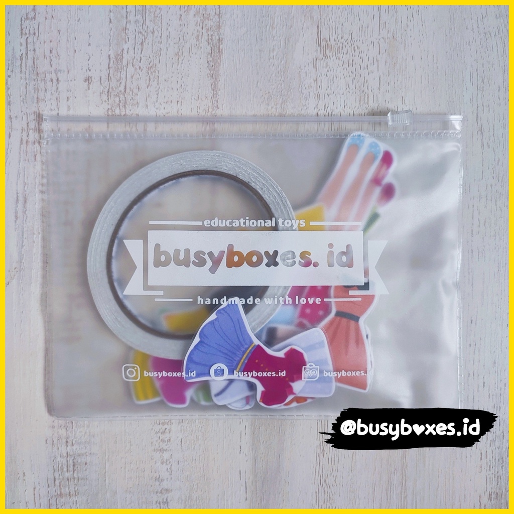 [busyboxes.id] mainan edukasi paper doll bongkar pasang BP mainan kertas