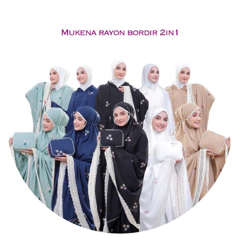 Mukena Bordir 2in1