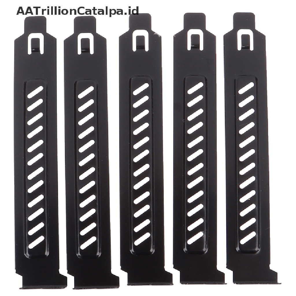 Aatrillioncatalpa 5pcs Cover Slot PCI Filter Debu Untuk Kipas Pendingin Cpu