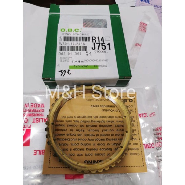 Ring syncronis gigi kuningan ford ranger 3000cc