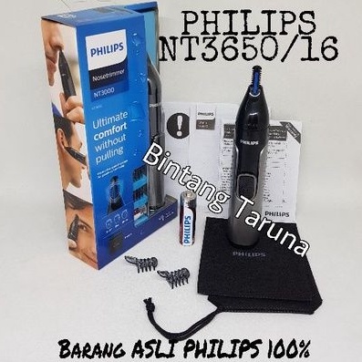 Nose Trimmer Philips NT3650/16 Nosetrimmer Philips NT3650 Alat cukur bulu hidung Philips NT3650/16