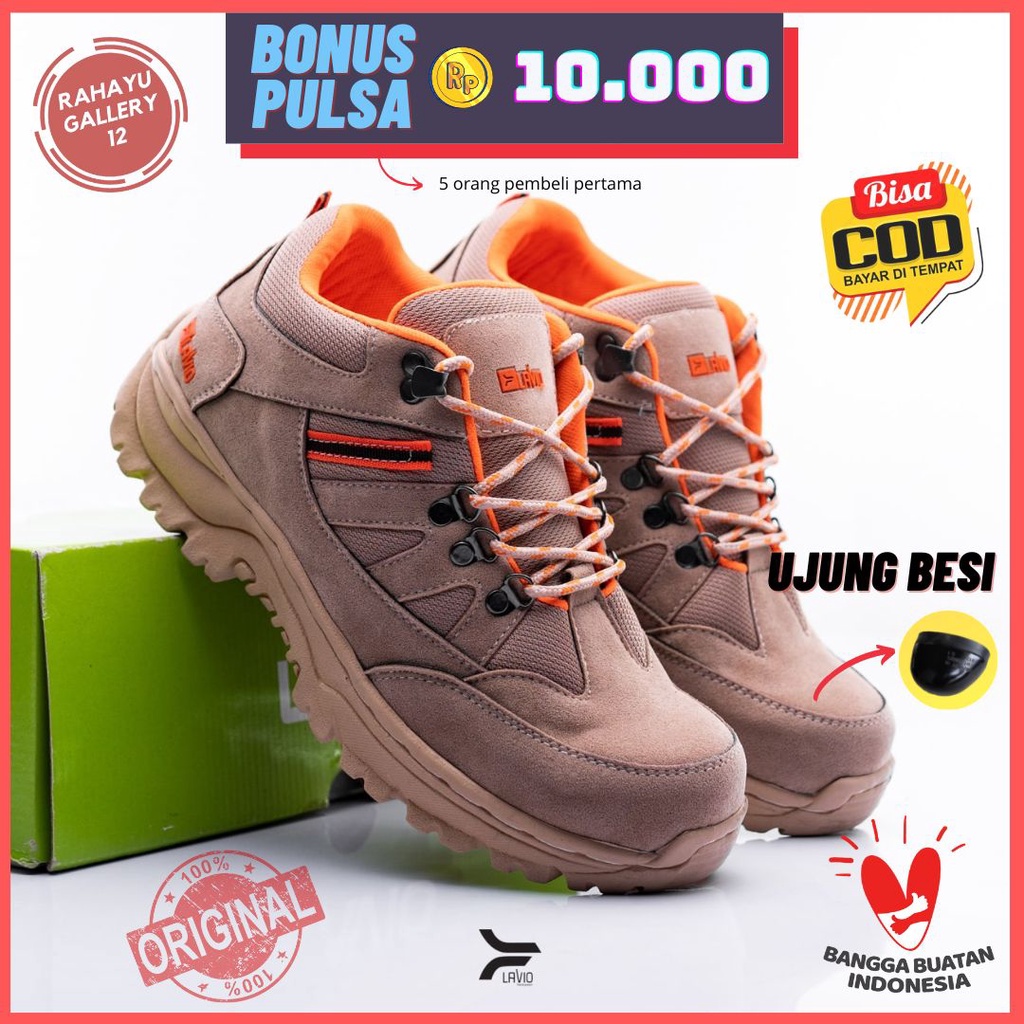 Sepatu Pria Safety Boots High Premium Quality Geneva Booster Mood Hiking Proyek Outdoor Touring