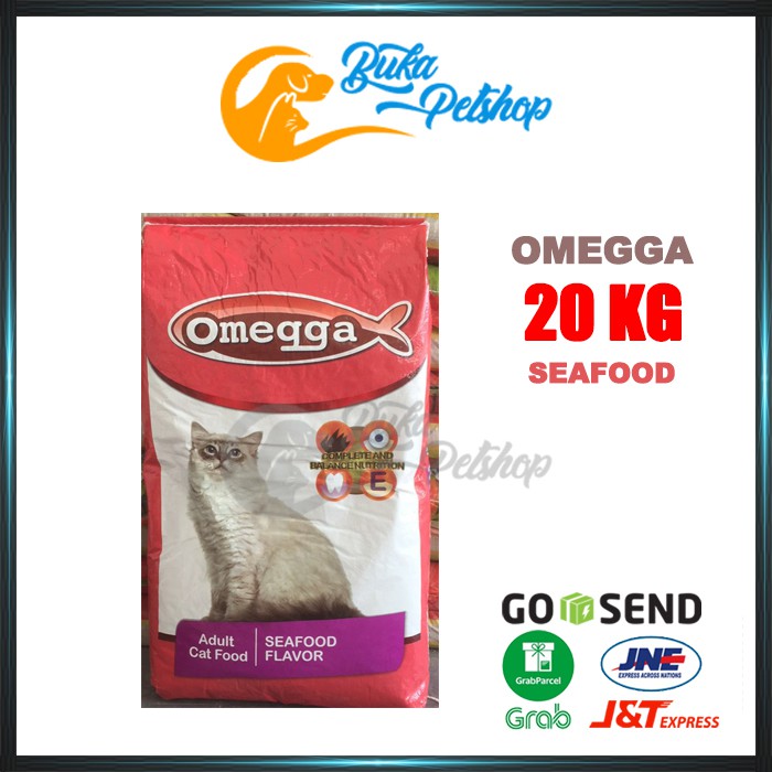 Makanan Kucing OMEGA SEAFOOD 20Kg [ Gojek / Grab ]