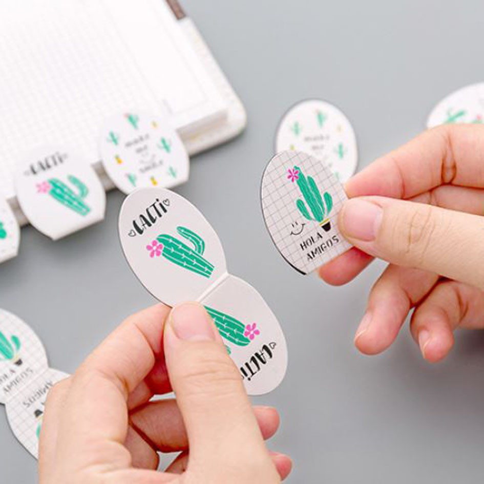 

pembatas buku magnet kaktus hello cactus magnetic bookmarks (4b3) skl025