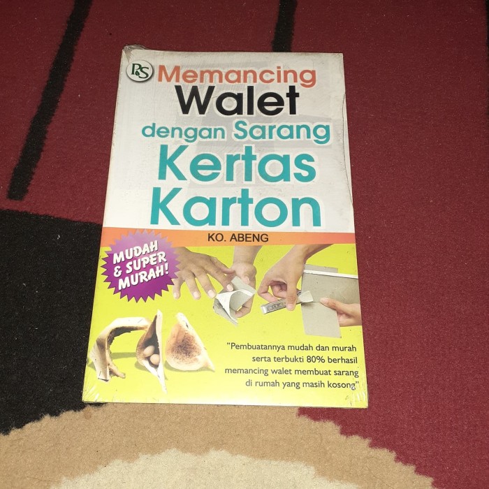 

BUKU Memancing walet dengan kertas karton
