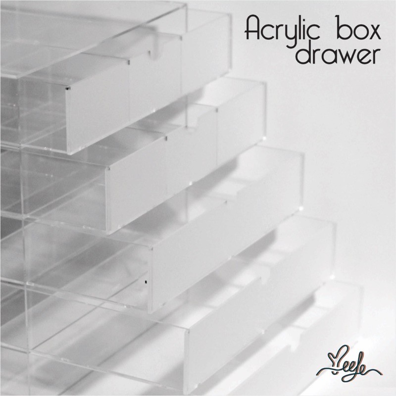Acrylic box drawer akrilik laci organizer