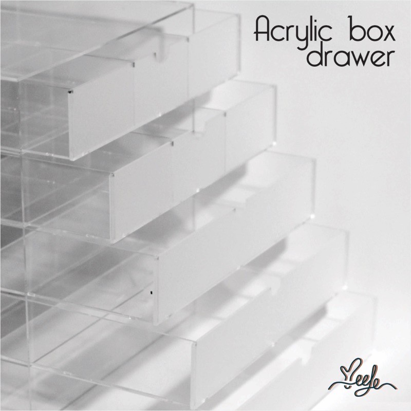 Acrylic box drawer akrilik laci organizer