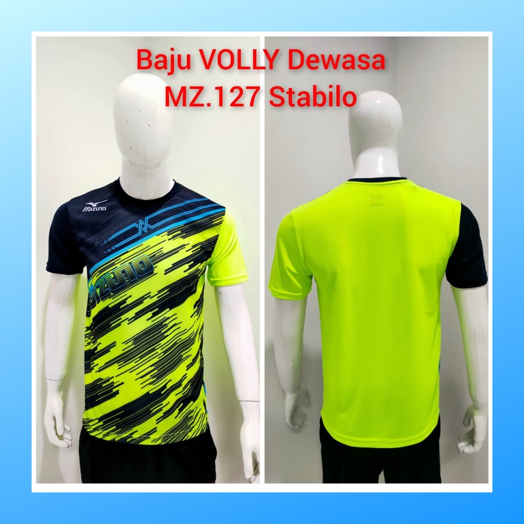 jersey volly pria kaos voli baju bola atasan wanita dewasa t-shirt outfit seragam jarsey kostum olahraga custom pakaian apparel sport jersy volley ball casual jersi suit MZ127 stabilo