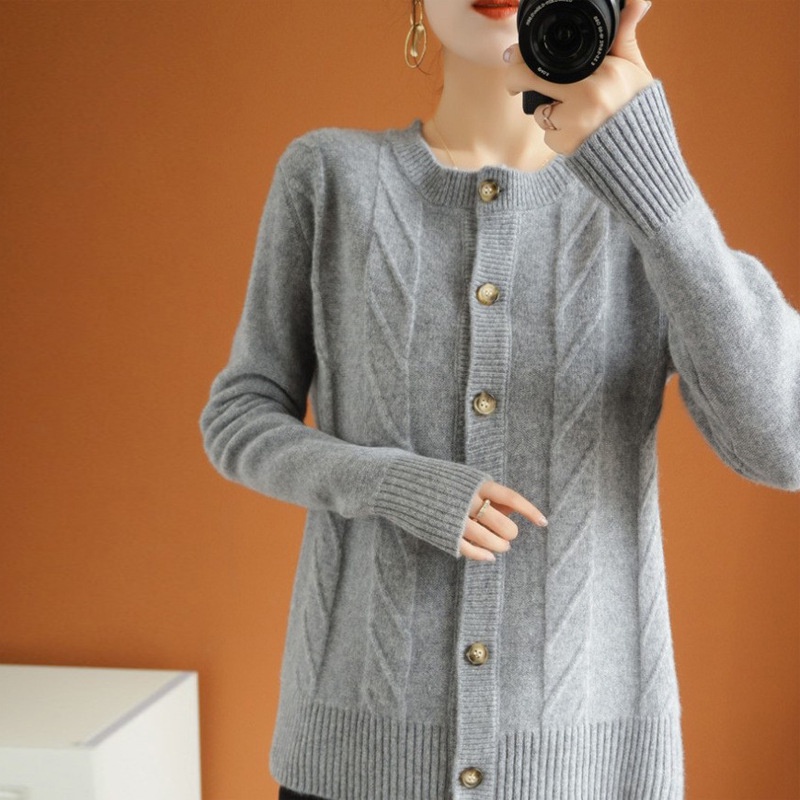 Cardigan Ji-Hyun Soft Knit Import - Cardigan Korea - Outer Rajut Wanita TM (MG0800)