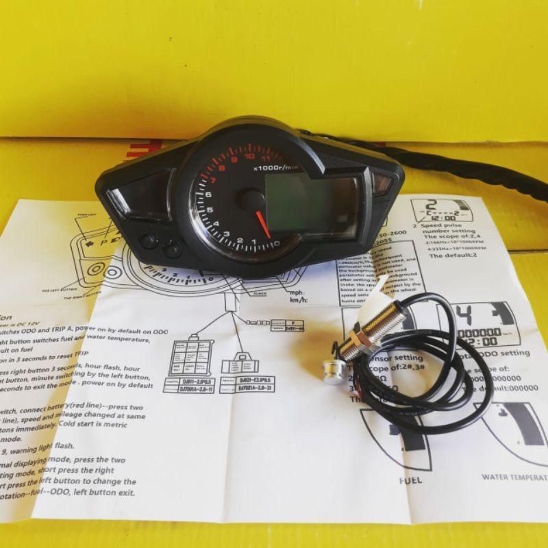 spedo koso rx1 spedometer koso rx1n set sokef sensor