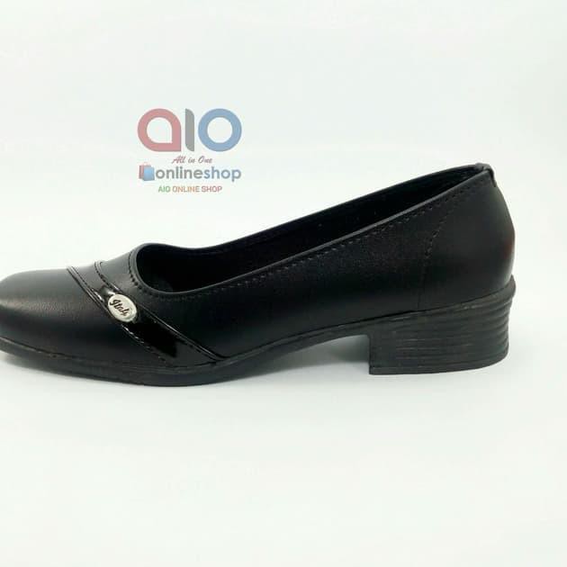 Jangan Ketinggalan order..  Aline Sepatu Pantofel Wanita 3 Cm Hak Tahu Hitam Formal Guru Sekolah Kan