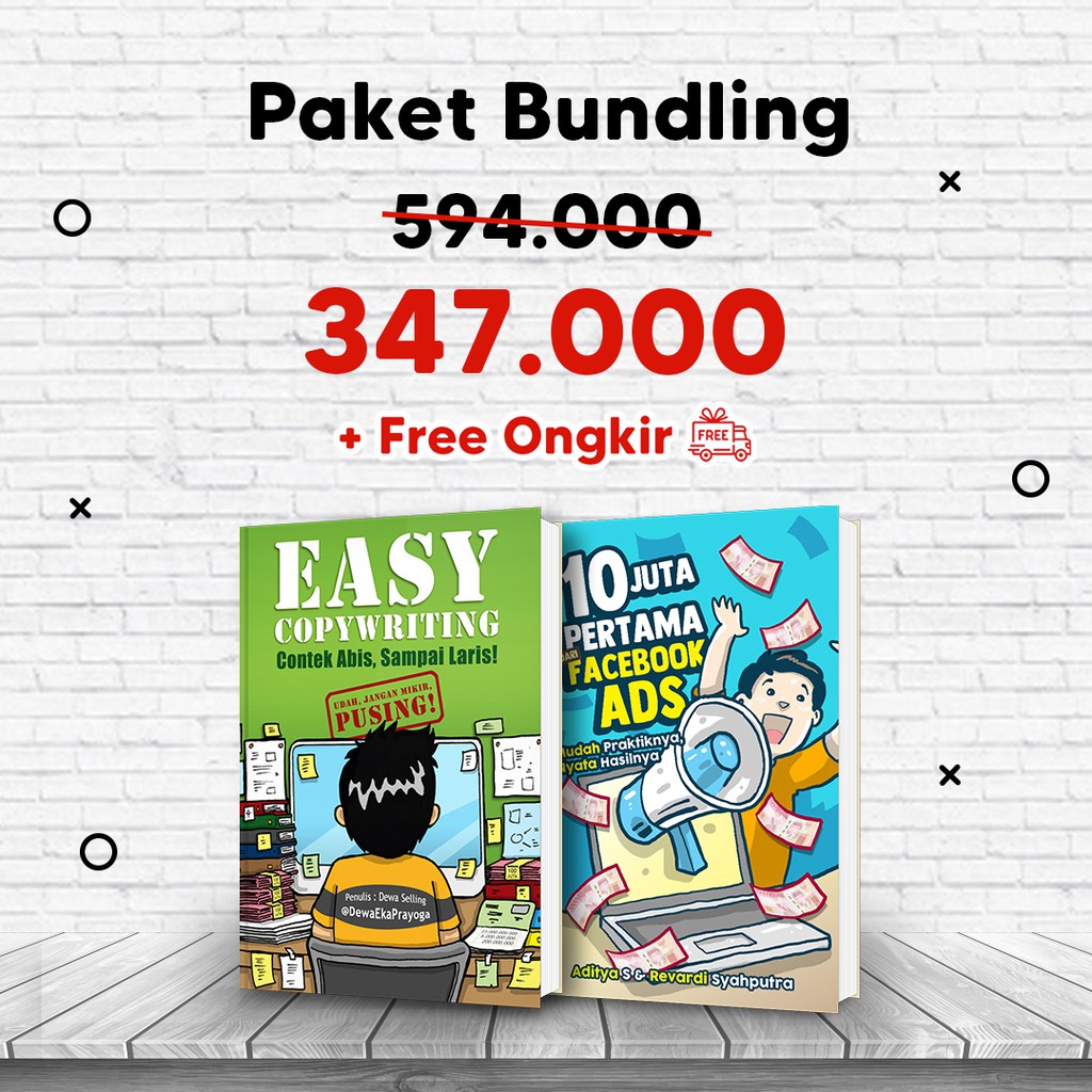 Paket Buku Dewa Eka Prayoga Easy Copywriting dan 10Juta Pertama dari FB Ads